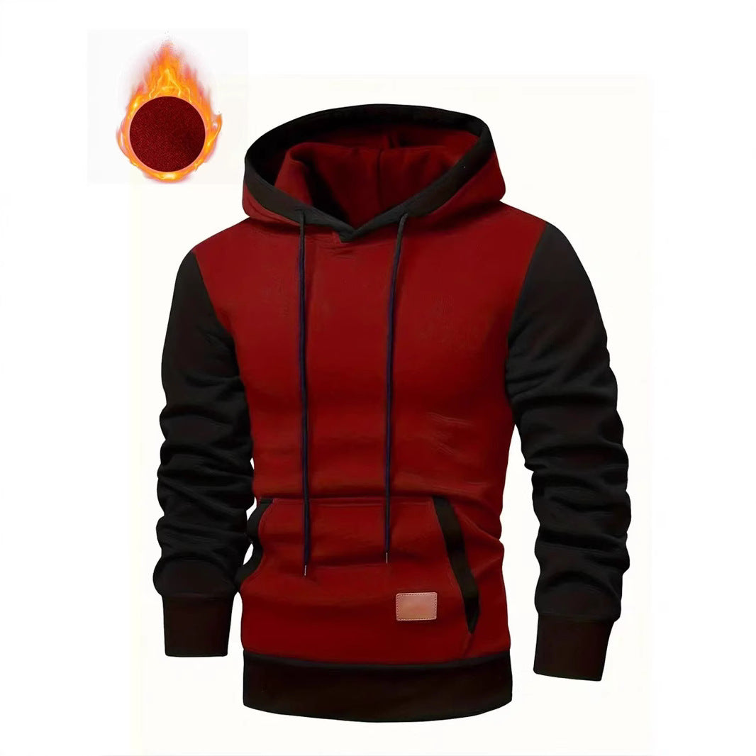 Herren modischer Hoodie mit praktischen Taschen und kontrastrierendem Design Echoarchiv