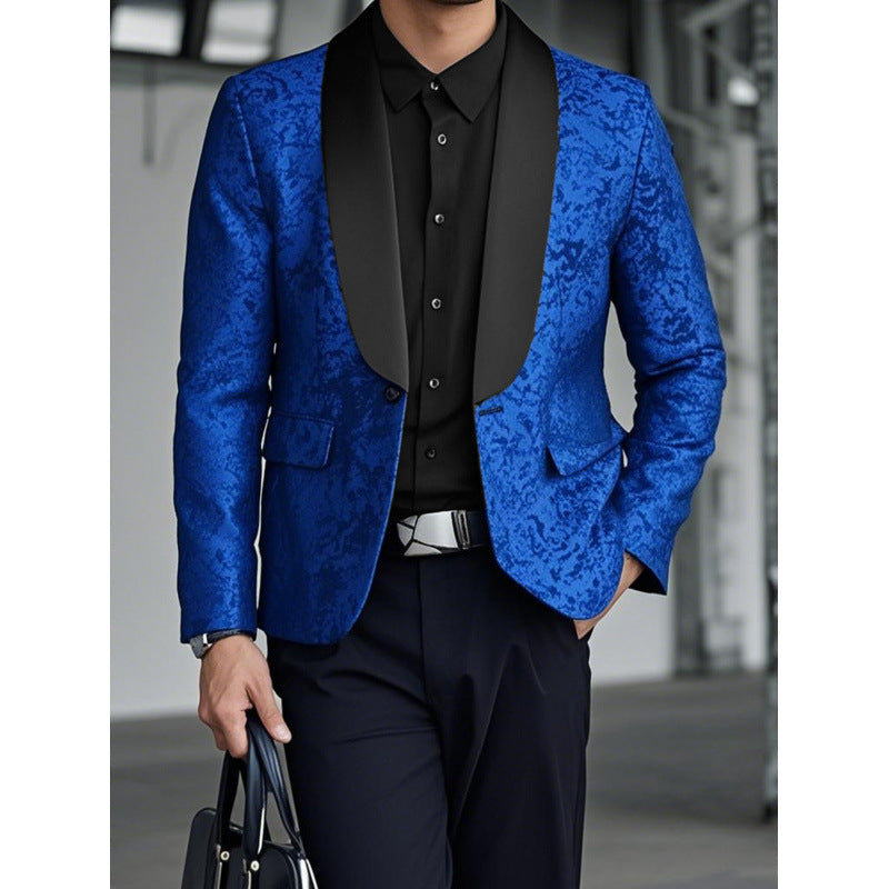 Herren luxuriöser Jacquard-Blazer Echoarchiv