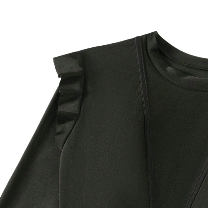 Damen modischer Schwimmanzug mit Rüschendetails Echo Archiv