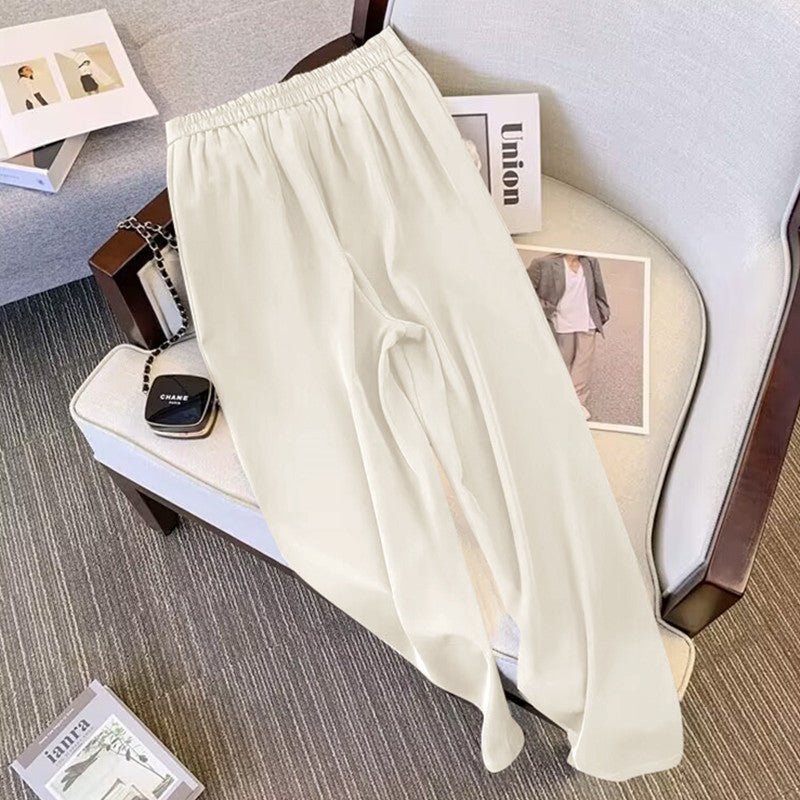 Damen Elegante und weite High-Waist-Hose Echo Archiv