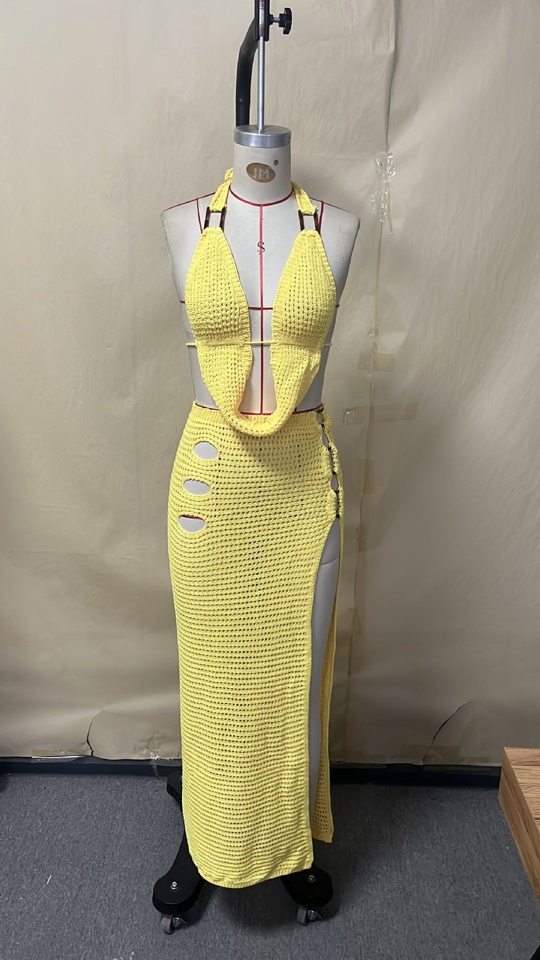 Damen atemberaubendes Cut-Out Maxikleid Echo Archiv