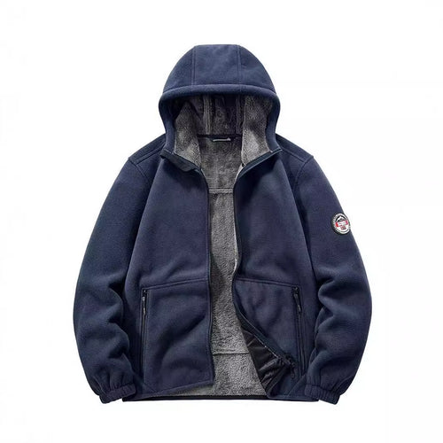 Herren Isolierte Fleece-Hoodiejacke mit Sherpa-Innenfutter und Zwei-Wege-Reißverschluss Echo Archiv