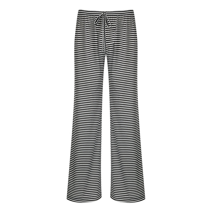 Damen nan leichte Jersey Loungehose mit Tunnelzug und weitem Bein Echo Archiv