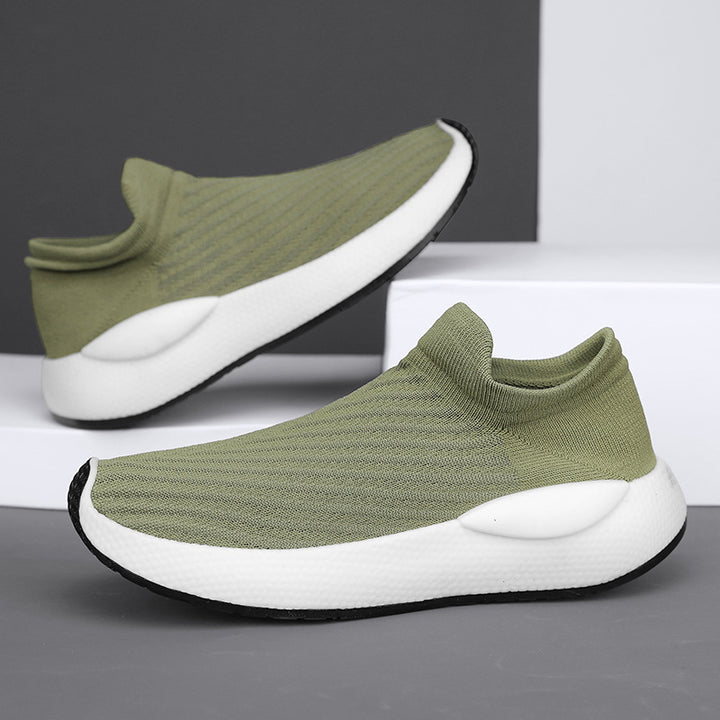 Unisex gestrickte Schlupfsneaker mit sockenähnlichem Schaft, gepolstertem Komfortfußbett und reaktiver EVA‑Zwischensohle – Norré