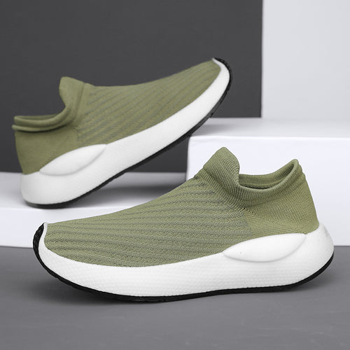 Unisex gestrickte Schlupfsneaker mit sockenähnlichem Schaft, gepolstertem Komfortfußbett und reaktiver EVA‑Zwischensohle – Norré