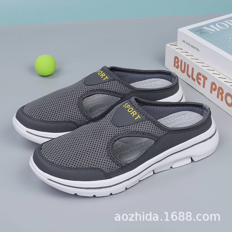 Damen nan atmungsaktive Netzgewebe-Slipper mit ergonomischem Komfortfußbett Echo Archiv