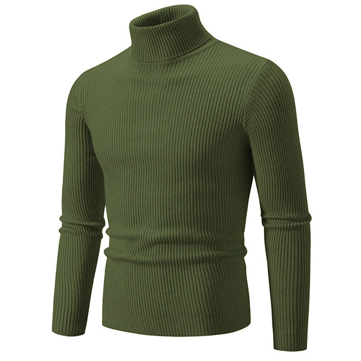 Herren feiner Rollkragenpullover aus langlebigem Strickmaterial Echoarchiv