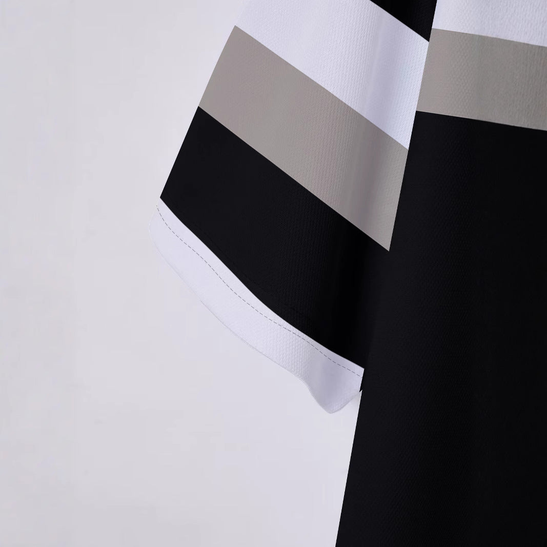 Herren Polohemd mit modischem Farbblockdesign Echoarchiv