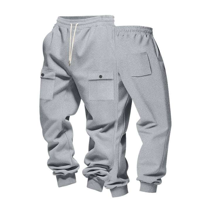 Herren Cargo-Jogginghose mit Multitaschen-Design und elastischem Bund Echoarchiv