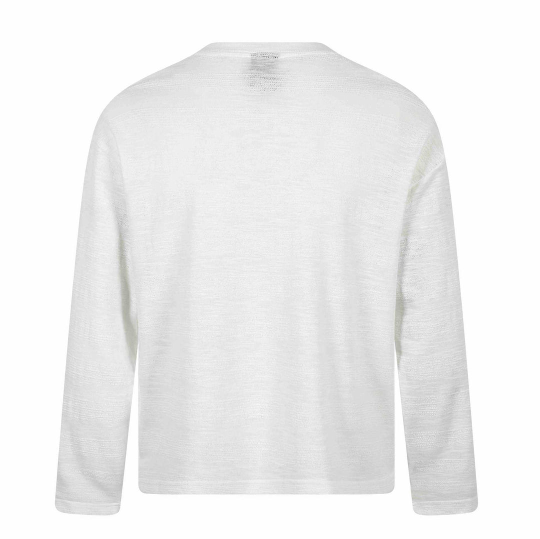 Unisex Oversize-Langarmshirt aus Slub‑Jersey mit floralem Print Echoarchiv