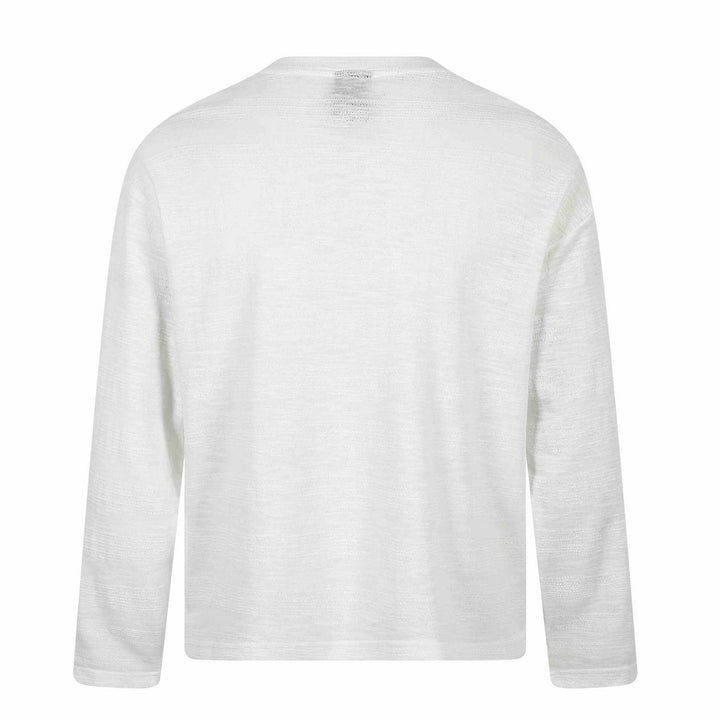 Unisex Oversize-Langarmshirt aus Slub‑Jersey mit floralem Print Echoarchiv