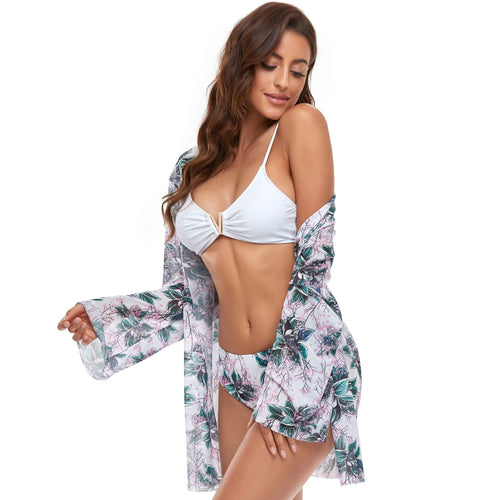 Damen Bikiniset mit transparenter Strandtunika Echo Archiv