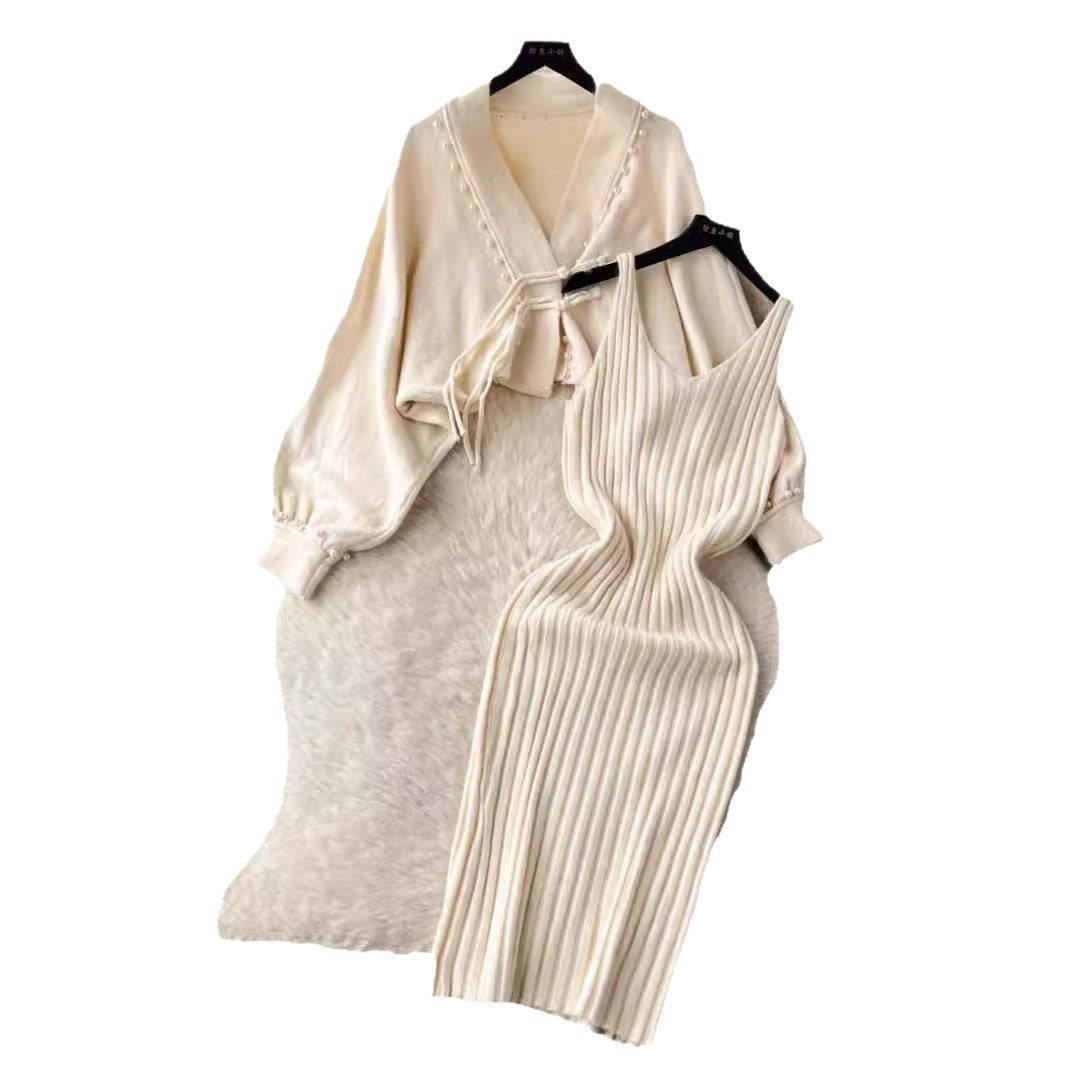 Damen Elegantes Strickset mit Rib-Design Echo Archiv