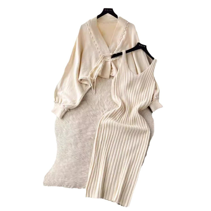 Damen Elegantes Strickset mit Rib-Design Echo Archiv