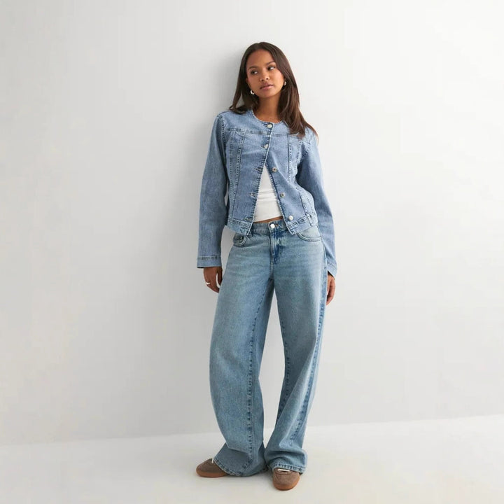 Damen zeitlose Denim-Jacke im modernen Schnitt Echo Archiv