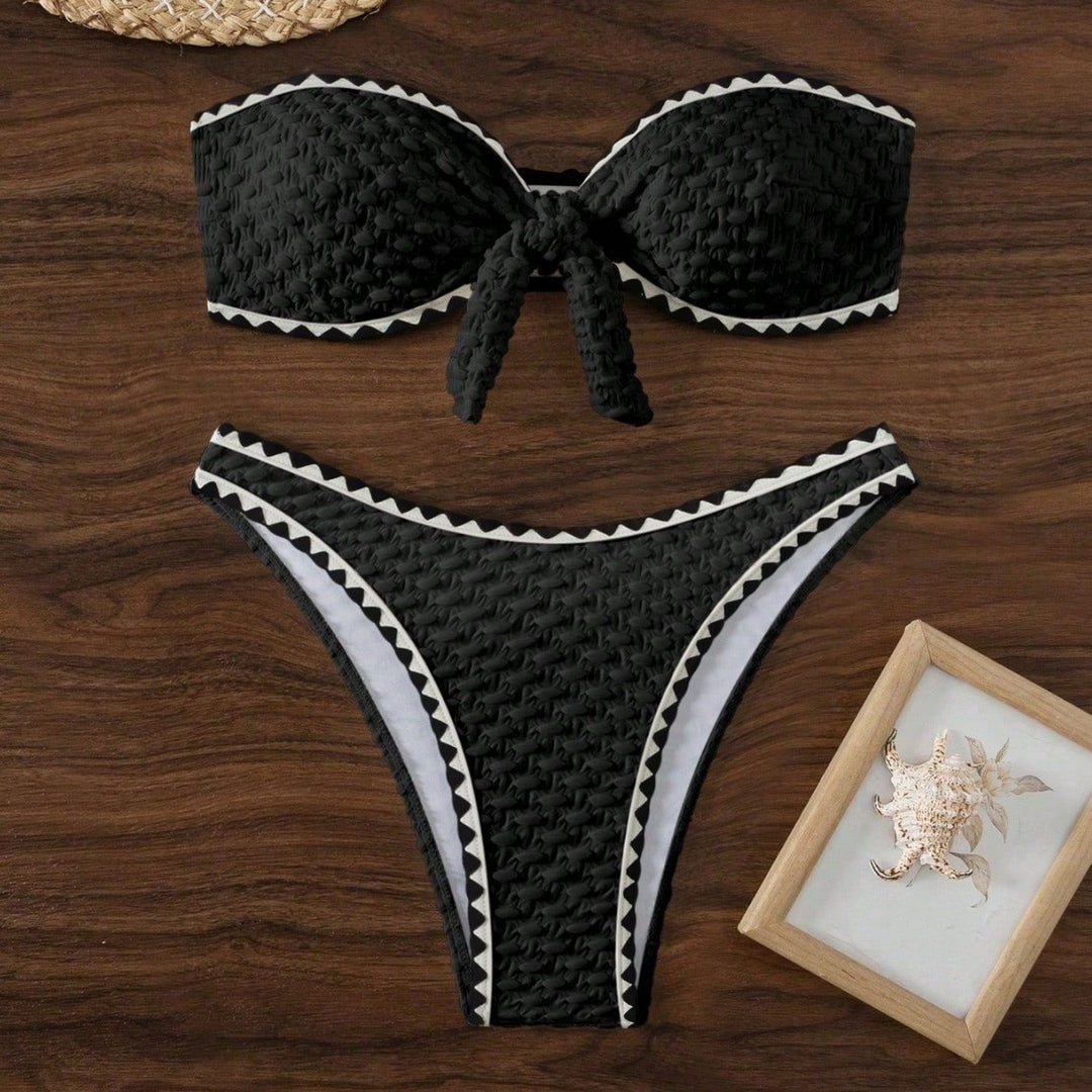 Damen Bandeau Bikinis mit einzigartiger Struktur Echo Archiv
