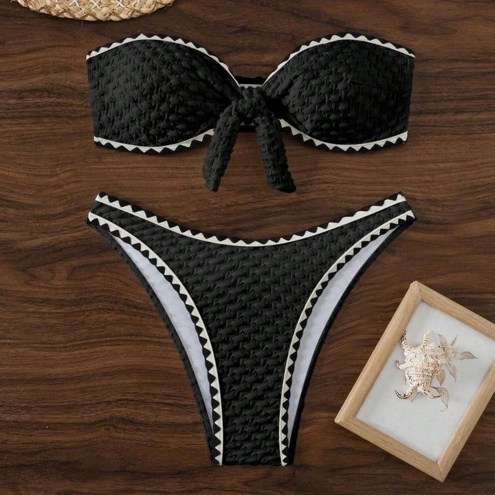 Damen Bandeau Bikinis mit einzigartiger Struktur Echo Archiv