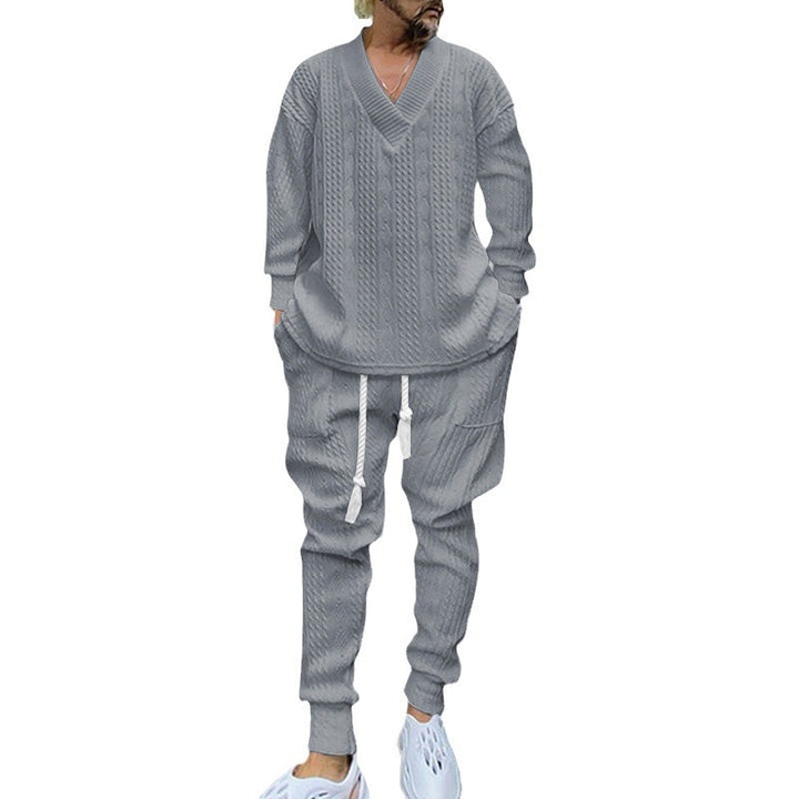 Herren Strick-Pullover und Jogginghose Set Echoarchiv