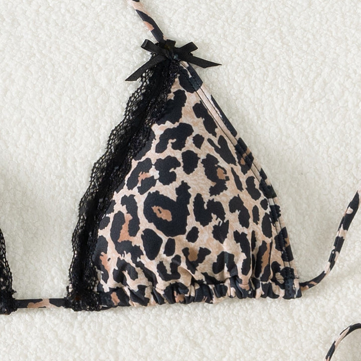 Damen Triangel-Bikini mit Spitzendetails und verstellbaren Trägern Echo Archiv