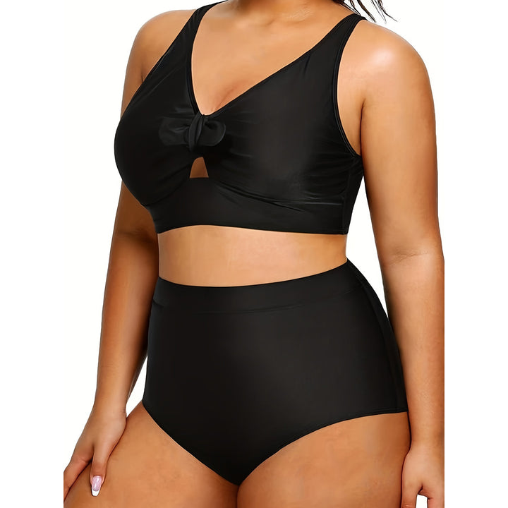 Damen Hochtailliertes Bikini-Set mit modischem Cut-Out Echo Archiv