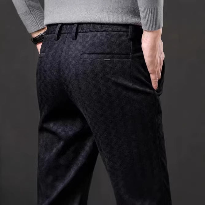 Herren Modische Freizeit-Hose mit Karomuster – Sorevano