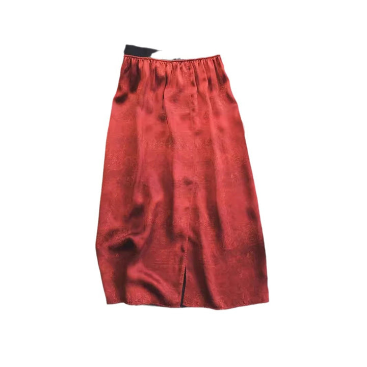 Damen Eleganter Midirock mit schwingendem Saum Echoarchiv