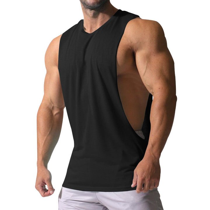 Herren Ärmelloses Sportshirt mit tiefem Rückenausschnitt und atmungsaktivem Material Echoarchiv