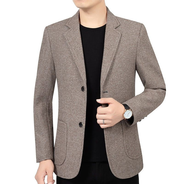 Herren Slim Fit Sakko mit feiner Struktur und klassischer Knopfleiste – Tianoro