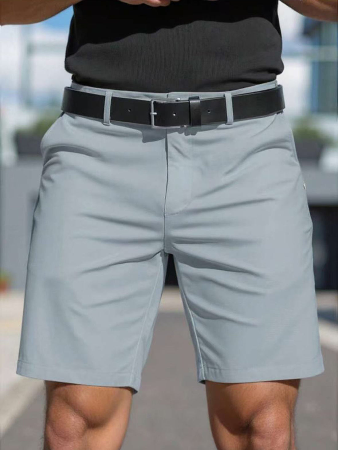 Herren Funktionsshorts mit elastischem Bund und praktischen Taschen – Sorevano