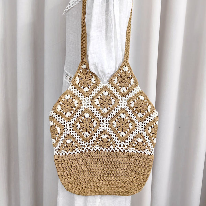 Damen handgefertigte Makramee Tasche Echo Archiv