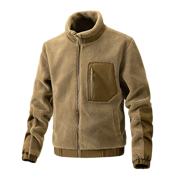Herren Kuschelige Fleecejacke mit hohem Kragen Echo Archiv