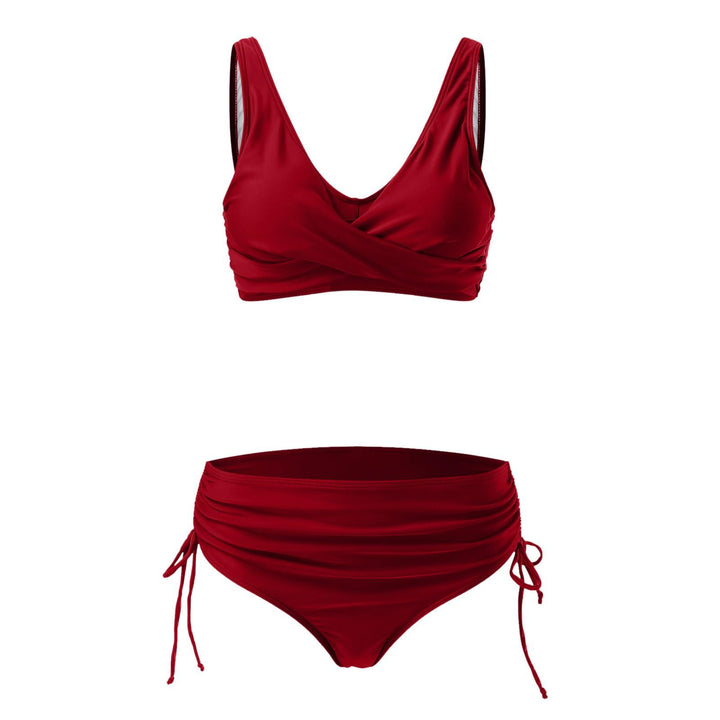 Damen Hochwertiges Wickel-Bikini-Set mit regulierbarem Höschen Echo Archiv