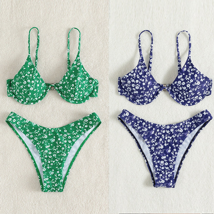 Damen Triangel-Bikini mit floralem Design und komfortabler Passform Echo Archiv