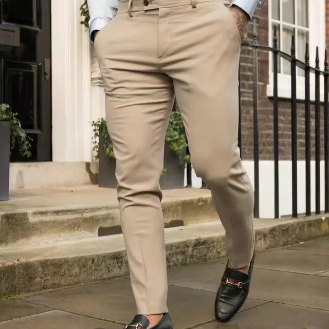 Herren Elegante und schicke Chinohose mit schmalem Schnitt Echoarchiv
