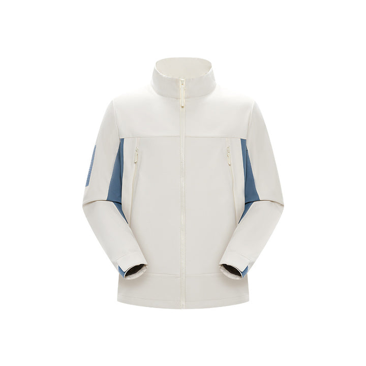 Herren Hybrid-Softshelljacke im Urban-Tech-Look mit hohem Stehkragen und verdecktem Reißverschluss Echo Archiv