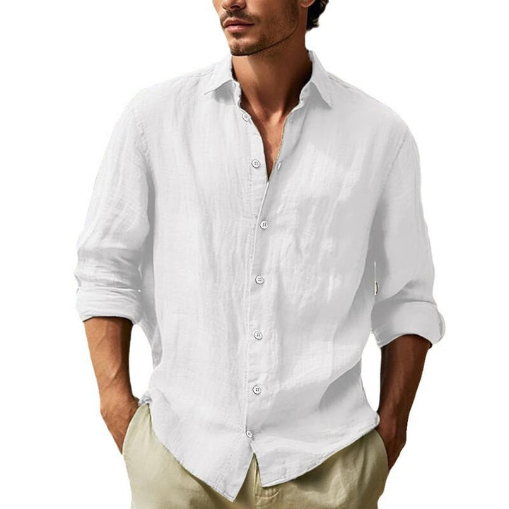 Herren hemd mit luftiger Passform und eleganter Knopfleiste – Arvello
