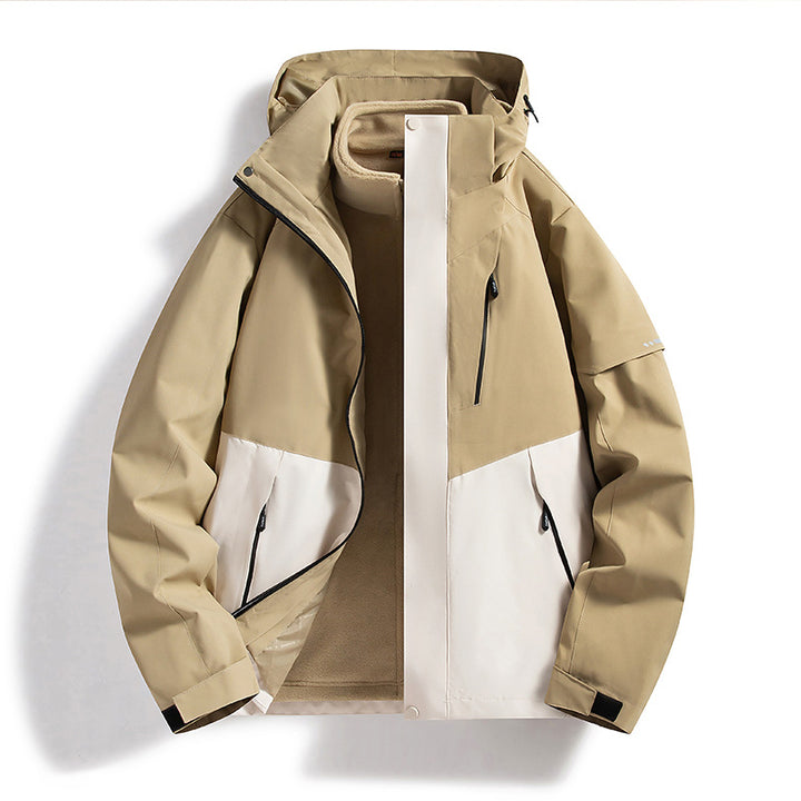 Damen wasserdichte Outdoorjacke mit verstellbarem Kapuzen Echo Archive