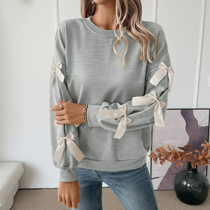 Damen Crop-Pullover mit Schleifen-Details Echo Archiv
