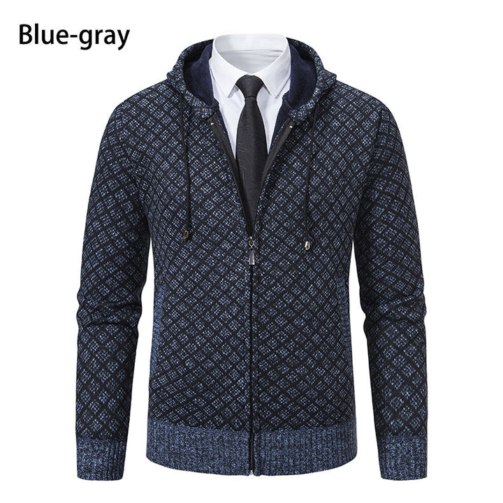 Herren modische Sweatjacke mit Kapuze und elegantem Muster Echoarchiv
