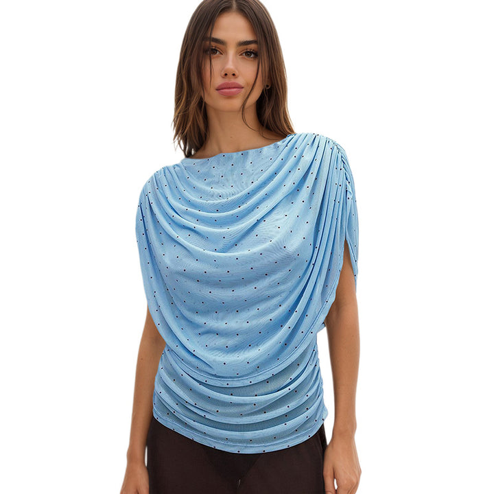 Damen Elegantes Drapiertes Oberteil mit edlen Akzenten Echo Archiv