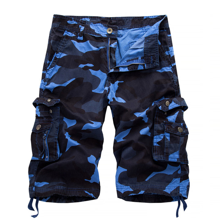Herren taktische Cargoshorts mit multifunktionalen Taschen und verstellbarem Kordelzug Echoarchiv