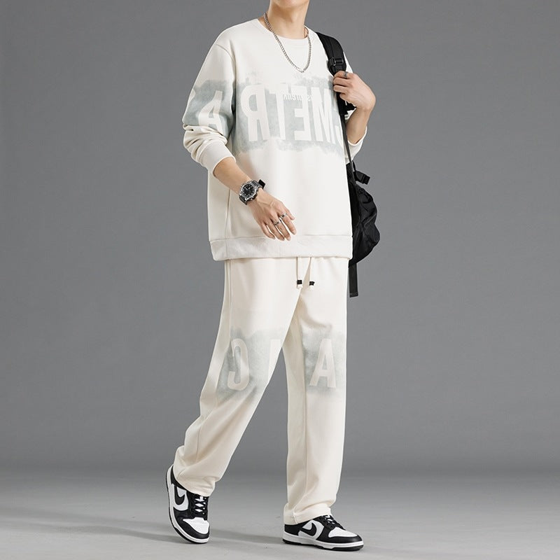 Herren lässiges Sweatshirt-und-Hosen-Set Echoarchiv