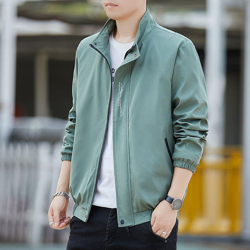 Herren Leichte wasserabweisende Kapuzenjacke im Urban-Minimalstil mit Reißverschluss Echo Archiv