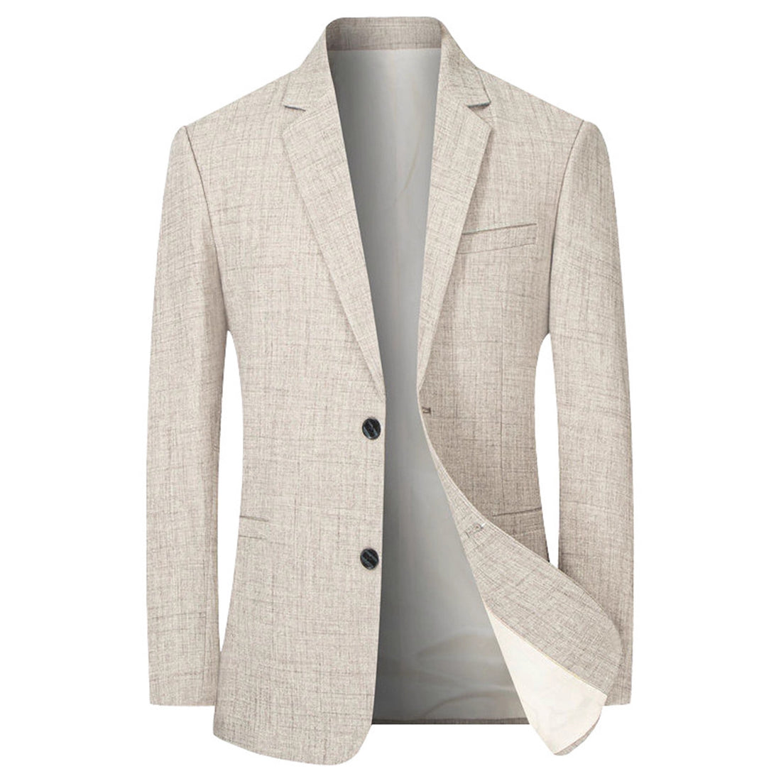 Herren eleganter Freizeitblazer mit strukturierter Oberfläche – Tianoro