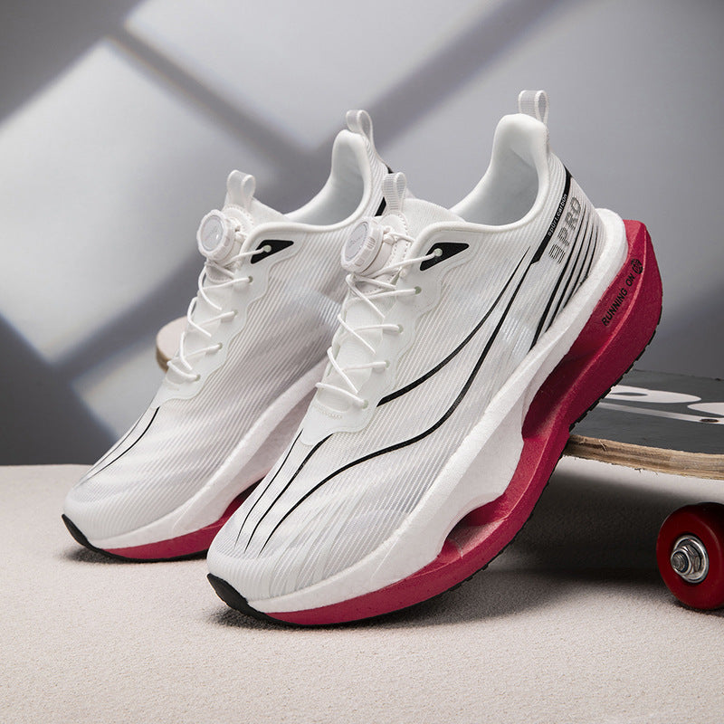 Unisex Performance-Laufsneaker mit Drehverschluss, geformter Hohlkammer-Zwischensohle und atmungsaktivem Strickobermaterial – Tavélo