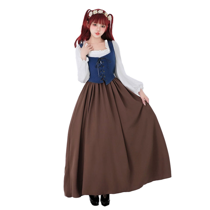 Damen Historisches Trachtenkleid mit stilvollem Korsett und fließendem Rock Echo Archiv