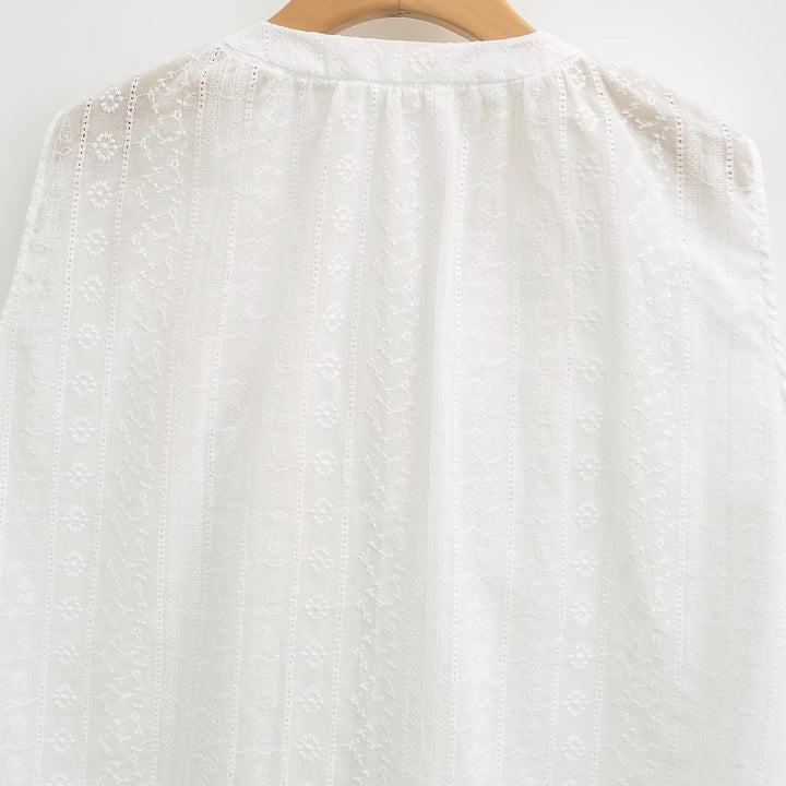 Damen Rüschenshirt mit elegantem V-Ausschnitt Echo Archiv