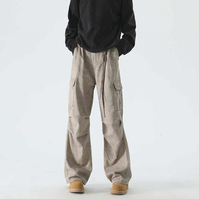 Damen Cargo-Hose mit weiten Beinen und praktischen Taschen Echoarchiv