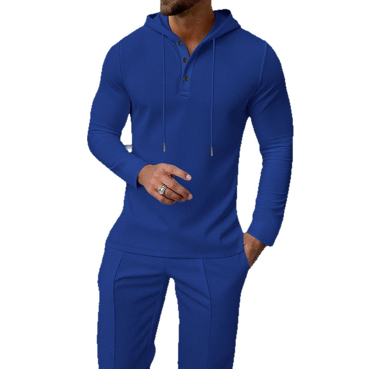 Herren sportives Hoodie und Jogginghose Set im strukturierten Design Echoarchiv