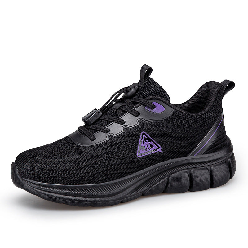 Damen nan leichter atmungsaktiver Strick-Walking-Sneaker mit Schnellzugverschluss und ergonomischer EVA-Dämpfung Echo Archiv